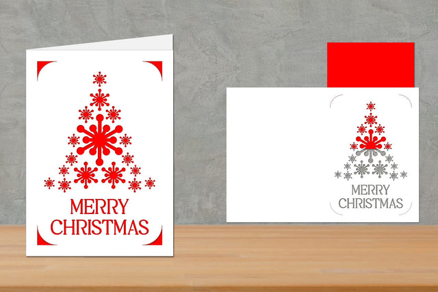 Christmas Insert Card, Christmas Greeting Card SVG zafrans studio 