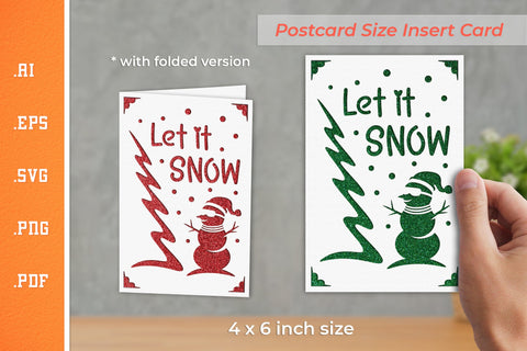 Christmas Insert Card Paper Cut SVG BUNDLE - Postcard Size SVG Slim Studio 