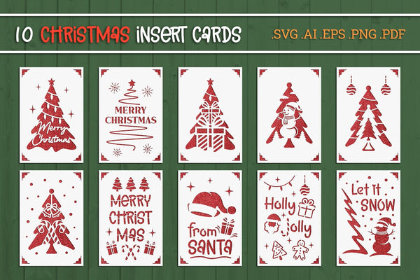 Christmas Insert Card Paper Cut SVG BUNDLE - Postcard Size - So Fontsy christmas-insert-card-paper-cut-svg-bundle-postcard-size-so-fontsy