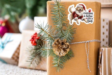 Christmas is better Sticker Design Sublimation Regulrcrative 