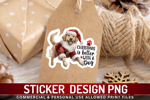 Christmas is better Sticker Design Sublimation Regulrcrative 