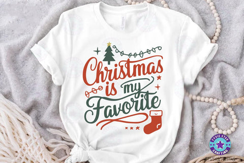 Christmas is my favorite, Christmas Quote SVG Design, Christmas T-shirt Design SVG FiveStarCrafting 