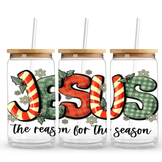 Christmas Jesus Season 9.7 x 4.3 UV DTF Wrap Only (Cup NOT Included) Physical DIY Craft Warehouse 