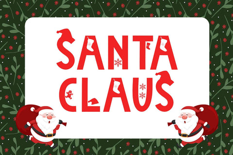 Christmas Jewelry Font Prasetya Letter 