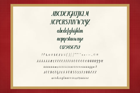 Christmas Jollytide - Festive Christmas Brush Script Font Font ampersand 