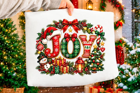 Christmas Joy Clipart PNG Sublimation SVGArt 