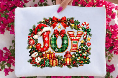 Christmas Joy Clipart PNG Sublimation SVGArt 