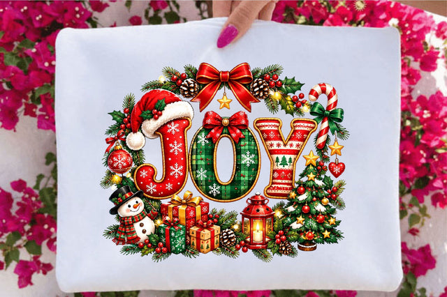 Christmas Joy Clipart PNG Sublimation SVGArt 