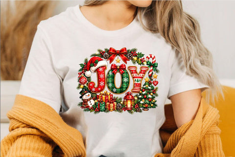 Christmas Joy Clipart PNG Sublimation SVGArt 