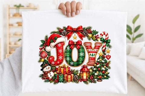 Christmas Joy Clipart PNG Sublimation SVGArt 