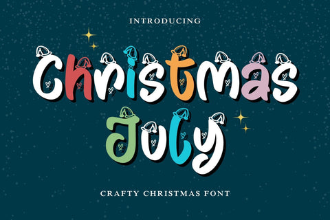 Christmas July Font Afandi Studio 