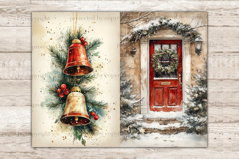 Christmas Junk Journal Pages | Santa Claus Ephemera SVG GlamArtZhanna 