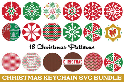 Christmas Key Chain SVG Bundle SVG Angelina750 