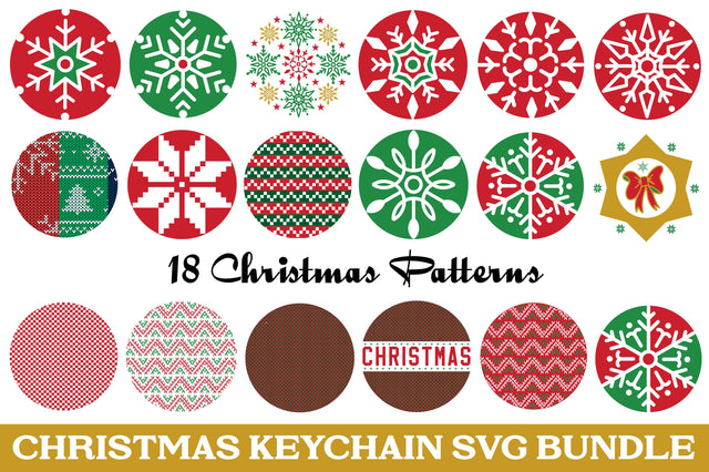 Christmas Key Chain SVG Bundle SVG Angelina750 