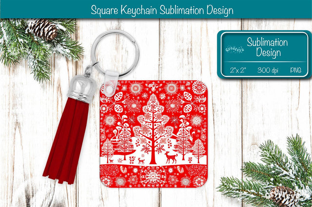 Christmas Keychain PNG Sublimation Christmas Snowflake PNG Sublimation Createya Design 