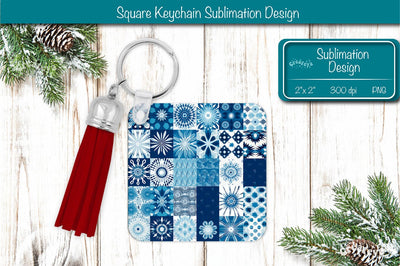 Christmas Keychain PNG Sublimation Christmas Snowflake PNG Sublimation Createya Design 