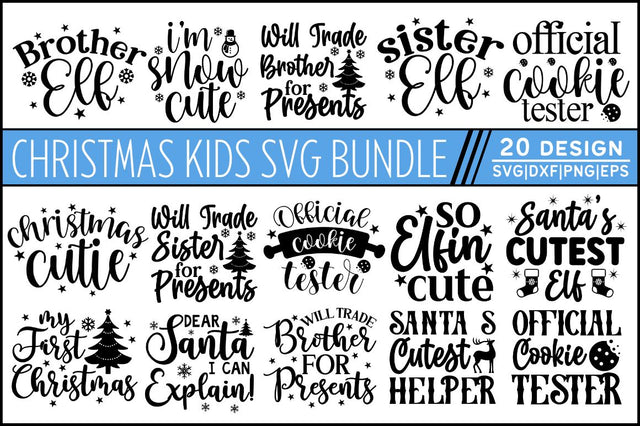 Christmas Kids SVG Bundle SVG Designangry 