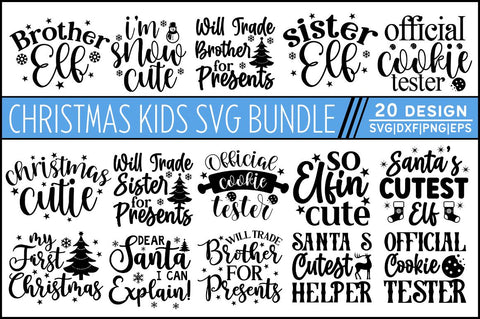 Christmas Kids SVG Bundle SVG Designangry 