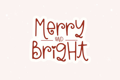 Christmas Kisses - Cute Holiday Font Font KA Designs 