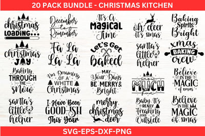 Christmas Kitchen Svg Bundle Design SVG Designangry 