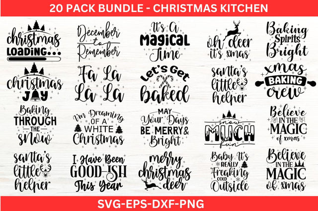 Christmas Kitchen Svg Bundle Design SVG Designangry 