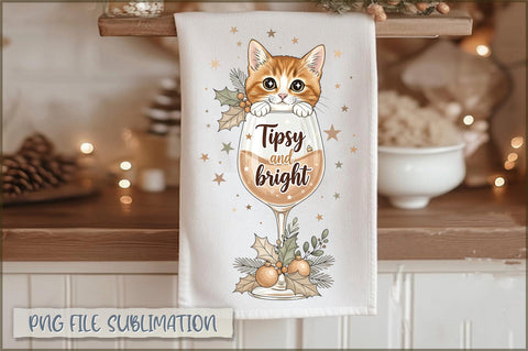 Christmas Kitchen Towel PNG Bundle Sublimation Shetara Begum 