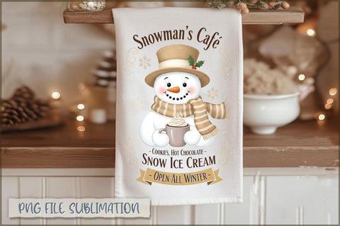 Christmas Kitchen Towel PNG Bundle Sublimation Shetara Begum 