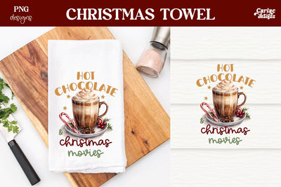 Christmas Kitchen Towel Sublimation Sublimation Carla C Designs 