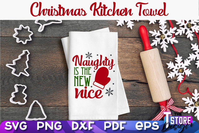 Christmas Kitchen Towel SVG | Kitchen Quotes Design | Home SVG SVG The T Store Design 