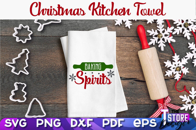 Christmas Kitchen Towel SVG | Kitchen Quotes Design | Home SVG SVG The T Store Design 