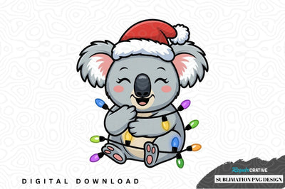Christmas koala sublimation png design Sublimation Regulrcrative 