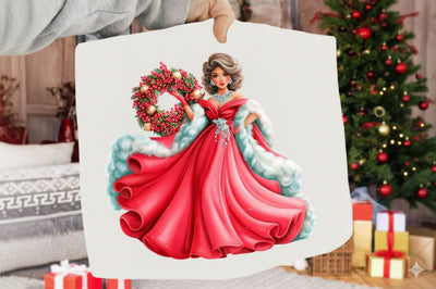 Christmas Lady PNG Clipart Sublimation SVGArt 