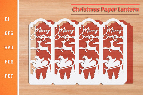 Christmas Lantern - Paper Cut SVG 1 SVG Slim Studio 