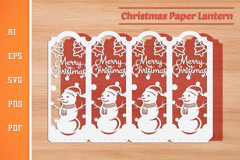 Christmas Lantern - Paper Cut SVG 10 SVG Slim Studio 