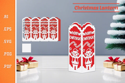 Christmas Lantern - Paper Cut SVG 2 SVG Slim Studio 