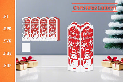 Christmas Lantern - Paper Cut SVG 6 SVG Slim Studio 