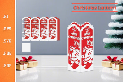 Christmas Lantern - Paper Cut SVG 7 SVG Slim Studio 