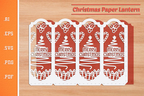 Christmas Lantern - Paper Cut SVG 8 SVG Slim Studio 