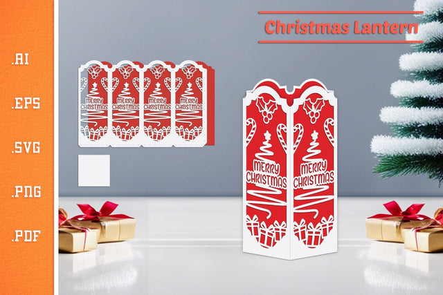Christmas Lantern - Paper Cut SVG 8 SVG Slim Studio 