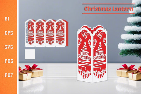 Christmas Lantern - Paper Cut SVG 8 SVG Slim Studio 