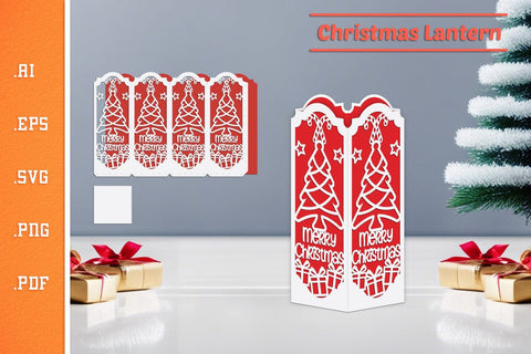 Christmas Lantern - Paper Cut SVG 9 SVG Slim Studio 