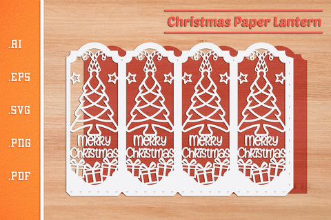 Christmas Lantern - Paper Cut SVG 9 SVG Slim Studio 