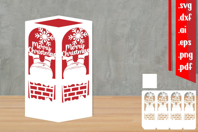 Christmas Lantern Papercut 6 3D Paper zafrans studio 