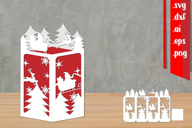 Christmas Lantern Papercut | Papercut Decoration 3D Paper zafrans studio 