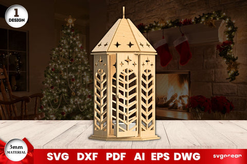 Christmas Lanterns Laser Cut Bundle SVG SvgOcean 