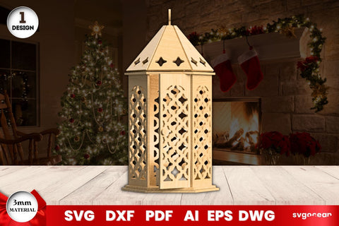 Christmas Lanterns Laser Cut Bundle SVG SvgOcean 