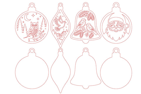 Christmas Laser Cut Ornament SVG SVG nirmal108roy 