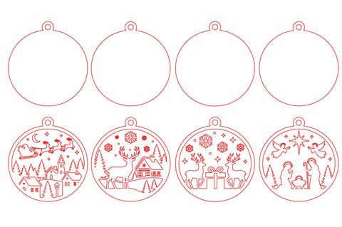 Christmas Laser Cut Ornament SVG SVG nirmal108roy 