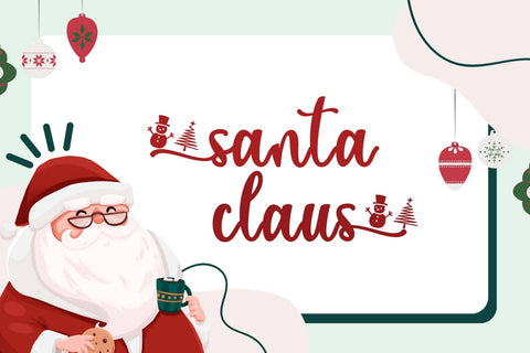 Christmas Laurent Font Prasetya Letter 