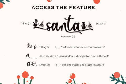 Christmas Laurent Font Prasetya Letter 